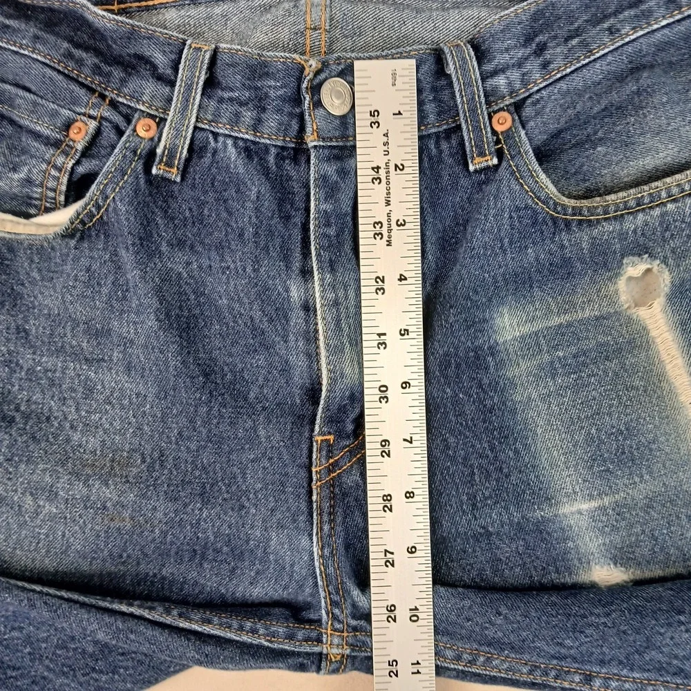 Levis 527 33x30 Mens Jeans Bootcut Cowboy **Actual 32x28 ** Cool Fading FLAW‎